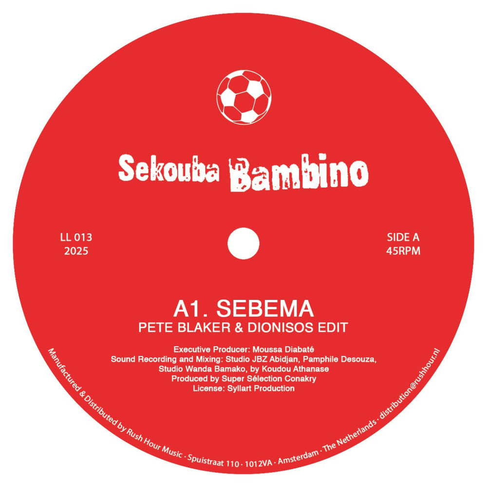 Sekouba Bambino - Sebema (Pete Blaker & Dionisos Edit) Vinyl