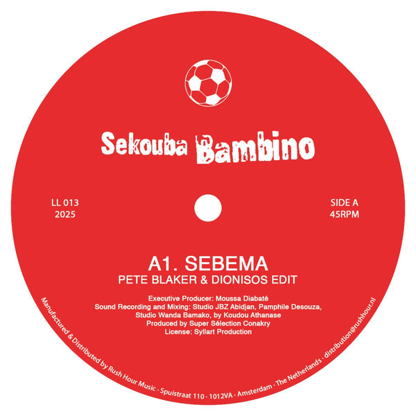 Sekouba Bambino - Sebema (Pete Blaker & Dionisos Edit) Vinyl