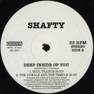 Shafty - Deep Inside Of You Vinyl Vinly Record