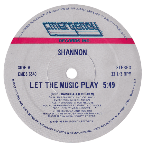 Shannon - Let The Music Play Vinyl