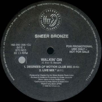 Sheer Bronze - Walkin' On Vinyl Vinly Record
