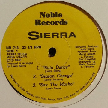 Sierra - Rain Dance Vinyl Vinly Record