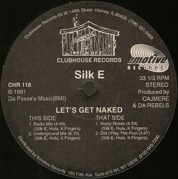 Silk E - Let's Get Naked Vinyl Vinly Record