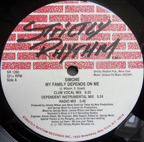 Simone - My Family Depends On Me Vinyl