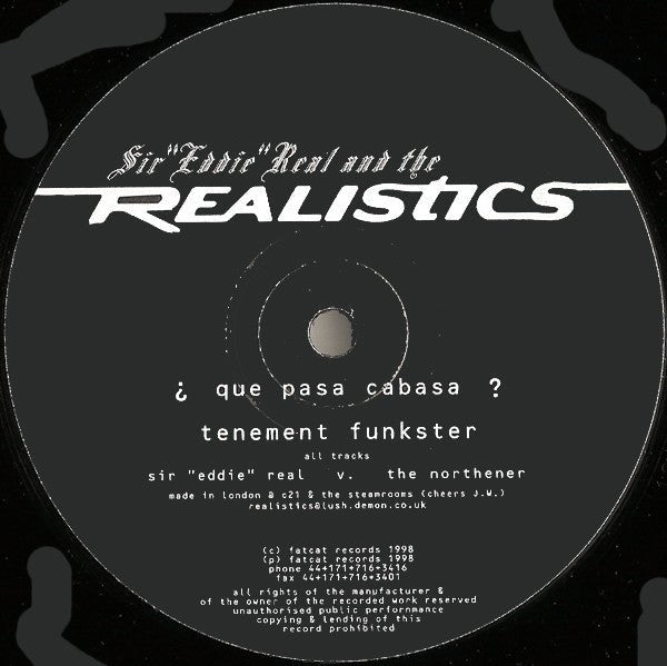 Sir Eddie Real And The Realistics - Where's The Monkey ? Vinyl