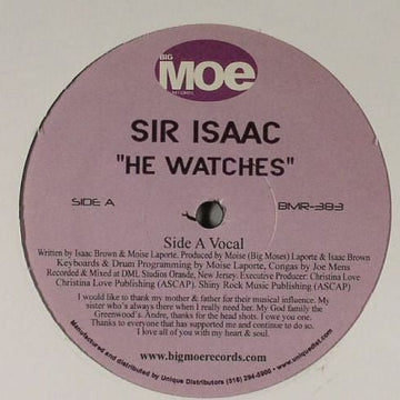 Sir Isaac - He Watches Vinyl Vinly Record