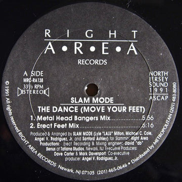 Slam Mode - The Dance (Move Your Feet) Vinyl Vinly Record