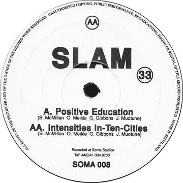 Slam - Positive Education / Intensities In - Ten - Cities Vinyl Vinly Record