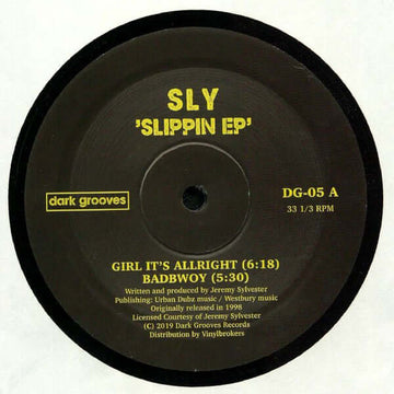 Sly - Slippin Vinyl Vinly Record
