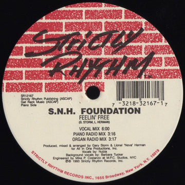 S.N.H. Foundation - Feelin' Free Vinyl Vinly Record