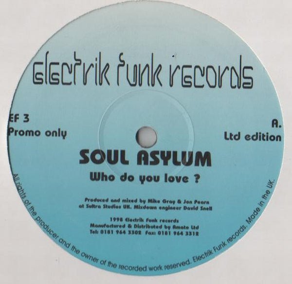 Soul Asylum - Who Do You Love ? Vinyl