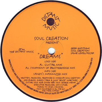 Soul Creation - Dreams Vinyl Vinly Record