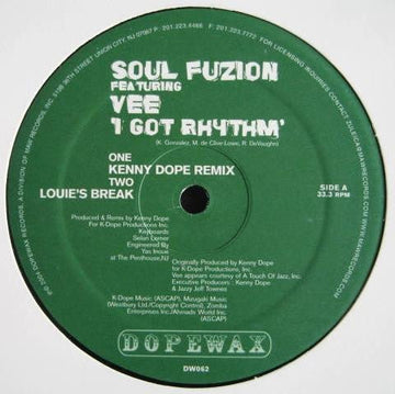 Soul Fuzion - I Got Rhythm Vinyl Vinly Record