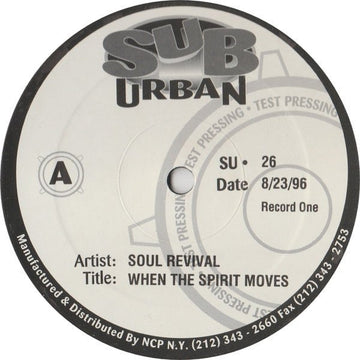 Soul Revival Featuring Capathia Jenkins - When The Spirit Moves Vinyl Vinly Record
