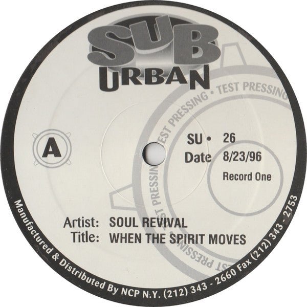 Soul Revival Featuring Capathia Jenkins - When The Spirit Moves Vinyl