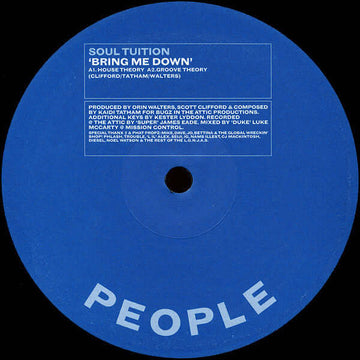 Soul Tuition - Bring Me Down Vinyl Vinly Record