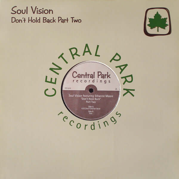 Soul Vision - Don't Hold Back (Part Two) Vinyl