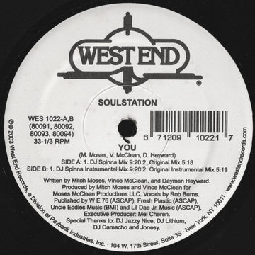 Soulstation - You Vinyl Vinly Record