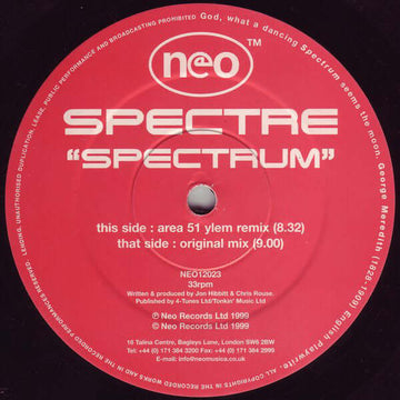 Spectre - Spectrum Vinyl Vinly Record