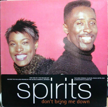Spirits - Don't Bring Me Down Vinyl Vinly Record