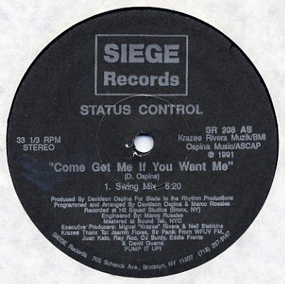 Status Control - Come Get Me If You Want Me