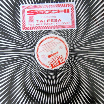 Stefano Secchi Featuring Taleesa - We Are Easy To Love Vinyl Vinly Record