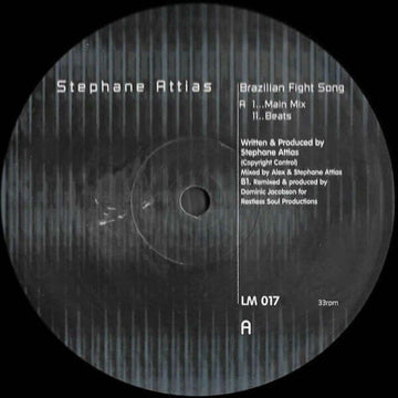 Stephane Attias - Brazilian Fight Song Vinyl Vinly Record