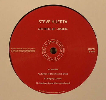 Steve Huerta - Apotheke Vinyl Vinly Record