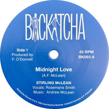 Stirling McLean - Midnight Love Vinyl Vinly Record