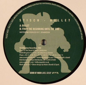 Stisch - Bullet Vinyl Vinly Record