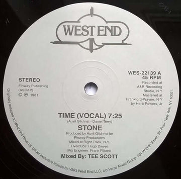 Stone - Time Vinyl Vinly Record