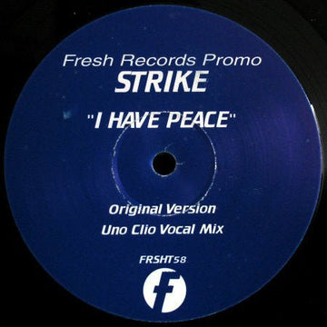 Strike - I Have Peace Vinyl Vinly Record
