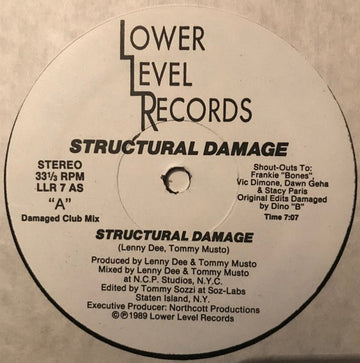 Structural Damage - Structural Damage Vinyl Vinly Record