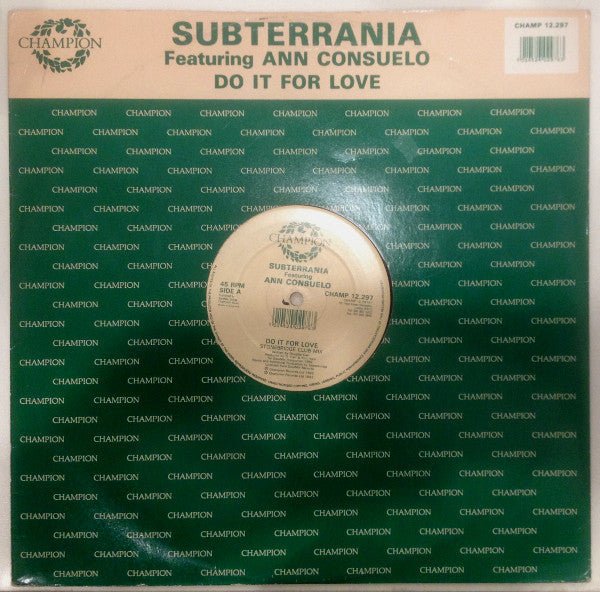 Subterrania Featuring Ann Consuelo - Do It For Love Vinyl