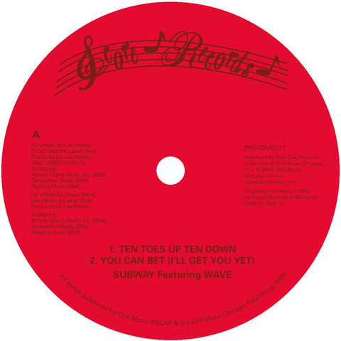 Subway Featuring Wave - Ten Toes Up Vinyl - Vinyl Record