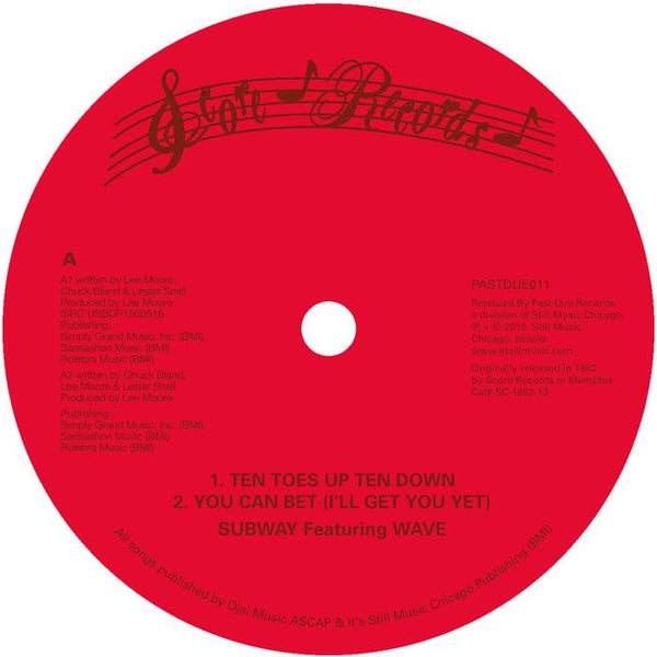 Subway Featuring Wave - Ten Toes Up Vinyl