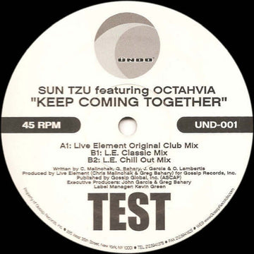 Sun Tzu Featuring Octahvia - Keep Coming Together Vinyl Vinly Record