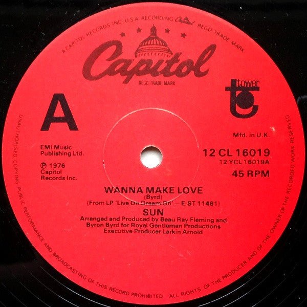 Sun - Wanna Make Love Vinyl