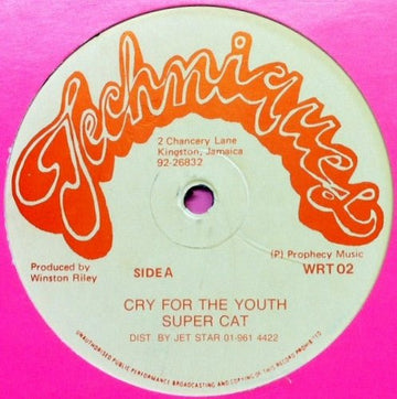 Super Cat - Cry For The Youth / Boops Vinyl Vinly Record
