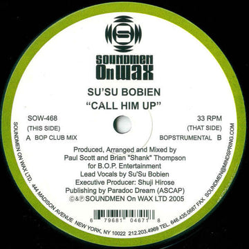 Su'Su Bobien - Call Him Up Vinyl Vinly Record