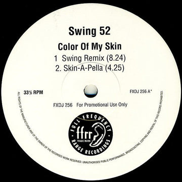 Swing 52 - Color Of My Skin Vinyl Vinly Record