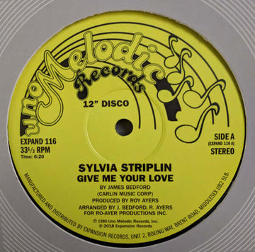 Sylvia Striplin - Give Me Your Love / You Can't Turn Me Away Vinyl Vinly Record