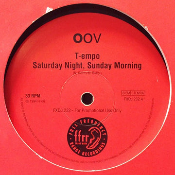 T - empo - Saturday Night, Sunday Morning Vinyl Vinly Record