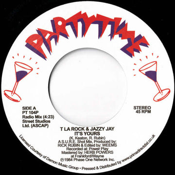 T LA Rock & Jazzy Jay - It’s Yours Vinyl Vinly Record