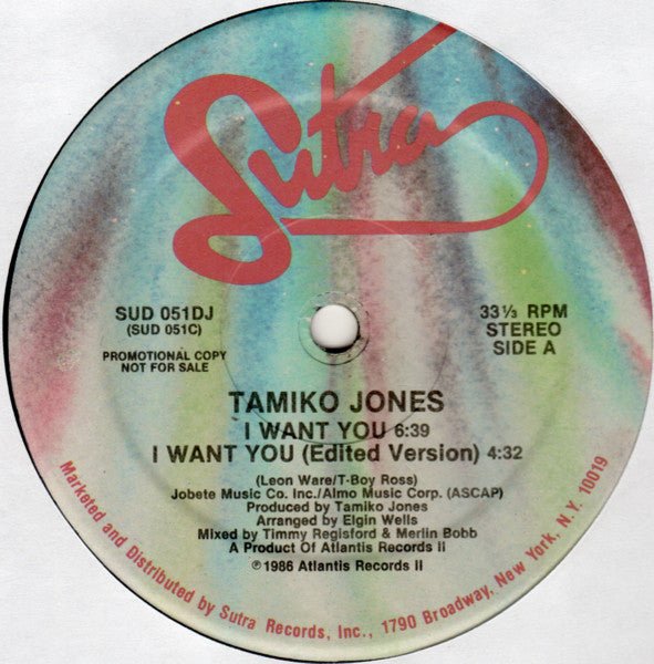 Tamiko Jones - I Want You Vinyl