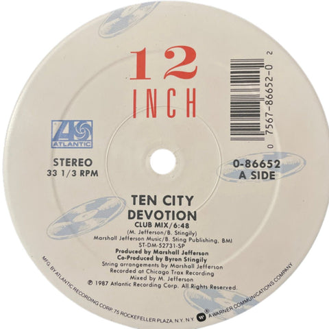 Ten City - Devotion Vinyl - Vinyl Record