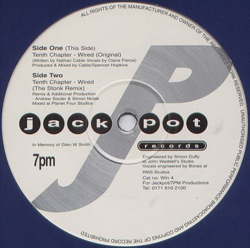 Tenth Chapter - Wired Vinyl Vinly Record