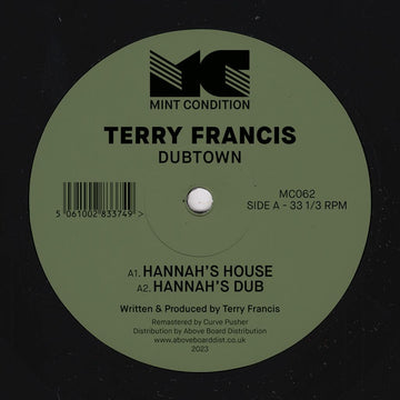 Terry Francis - Dubtown Vinyl Vinly Record