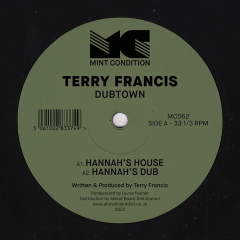 Terry Francis - Dubtown Vinyl - Vinyl Record