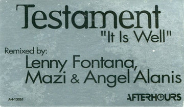 Testament - It Is Well Vinyl Vinly Record